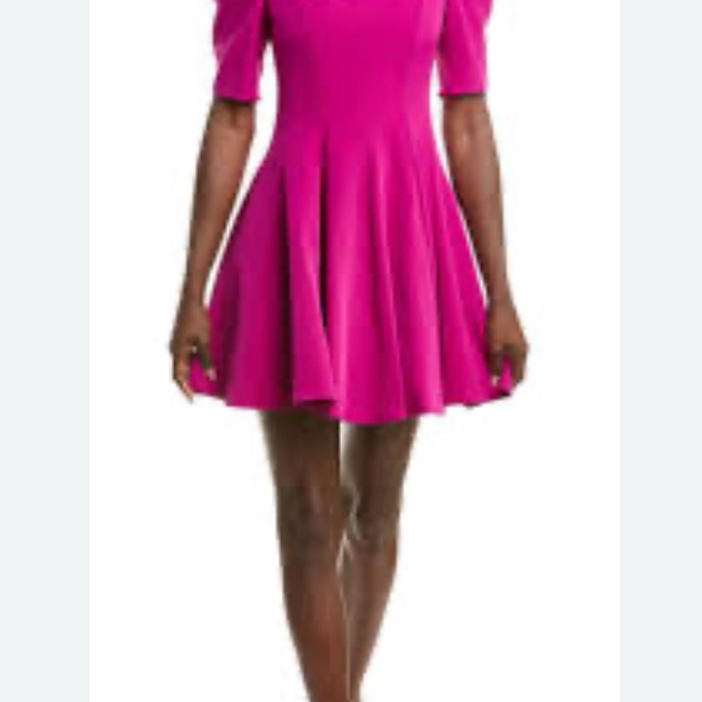 Black Halo Fuchsia Mini Dress